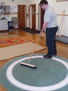 Servicing custom area rug