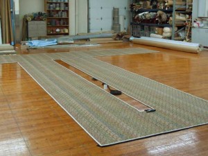 Custom built fitted rug